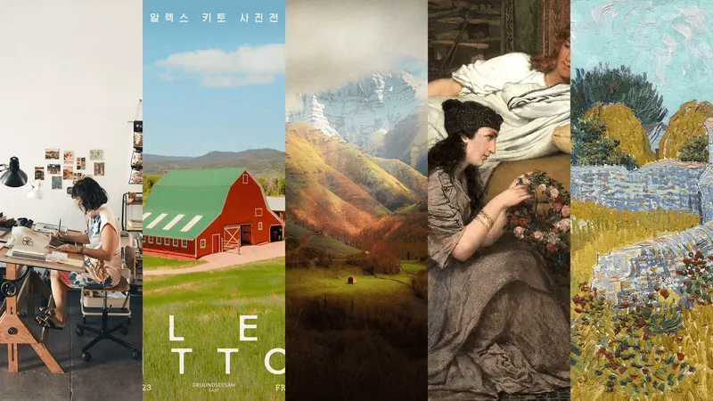 Collage of favorite online resources from 2025 including books, photography, newsletters, and articles