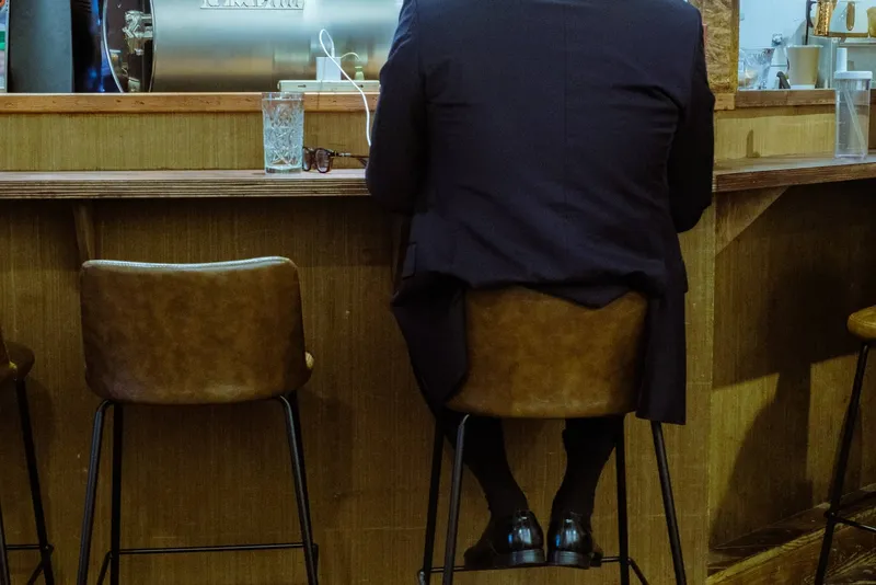 The gentleman from the Yakuza with his Starbucks cup