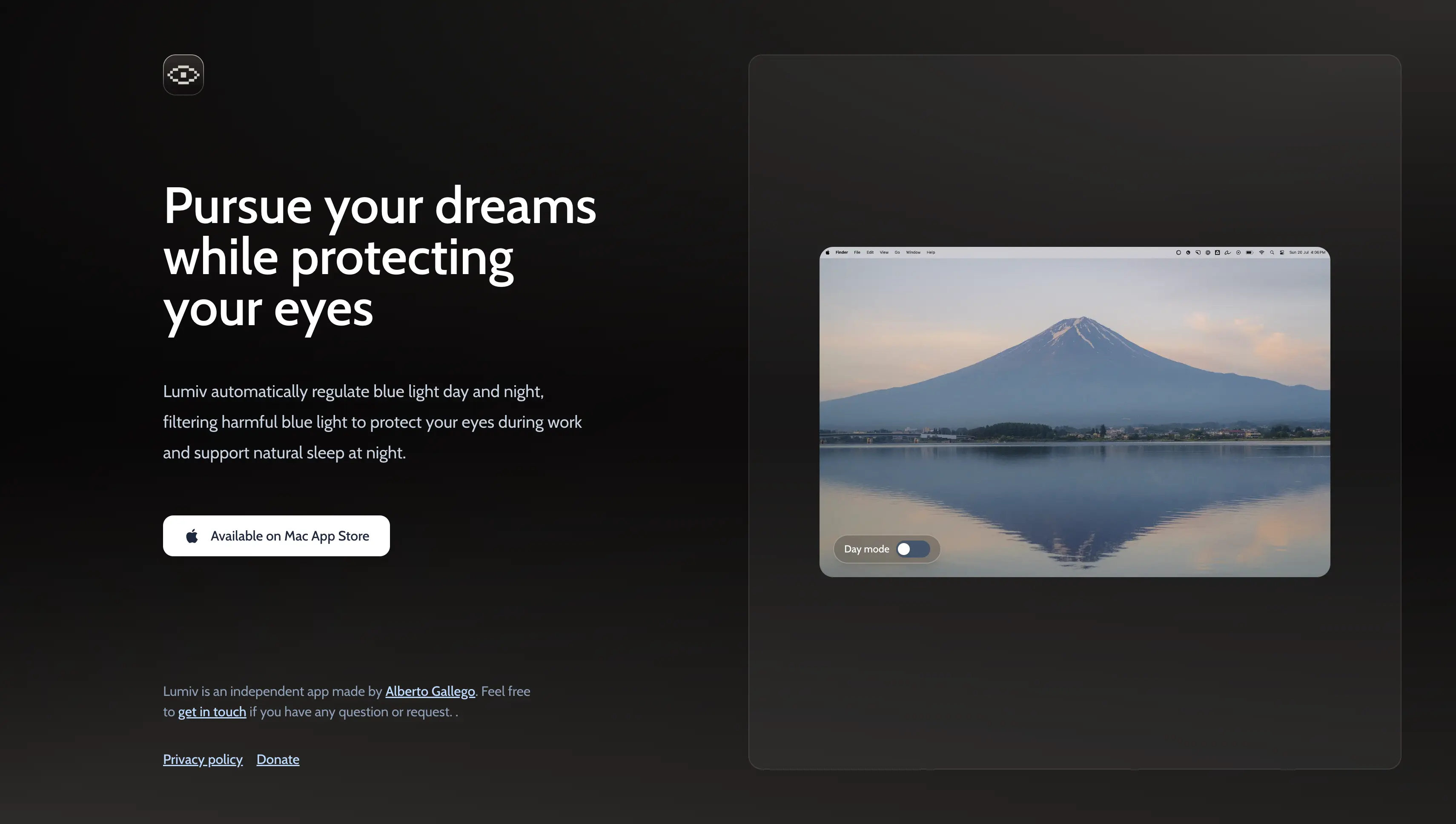 Lumiv website